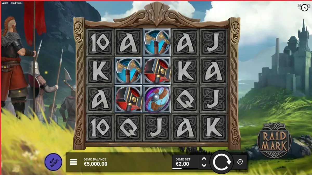 Raidmark slot game Viking theme visual