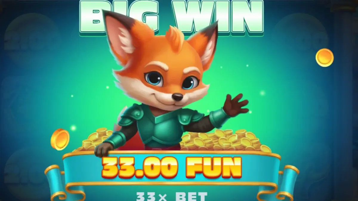 หน้าจอเกมสล็อต Wild Fox บนสมาร์ทโฟน
